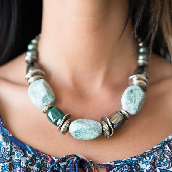 NWT In Good Glazes chunky splatter necklace set - Picture 1 of 3